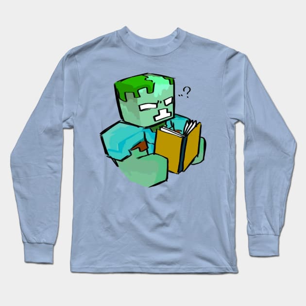 Zombie Intellectual Long Sleeve T-Shirt by puffstuff